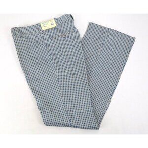 Vintage flared pants men’s 29x33 
Deadstock 70s USA plaid double knit